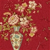 Anne's English Scrapbox Vase Crimson
