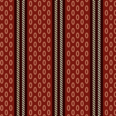 Chesapeake Oval Stripe by Di Ford-Hall Red