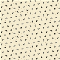 Glenfern Lodge Double Tac Shirting Black on Cream by Max and Louise