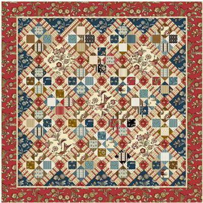 RESERVATION: Glenfern Lodge Quilt  Kit by Max and Louise