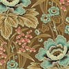 Oak Alley Natural Beauty Floral Coffee Brown  by Di Ford-Hall