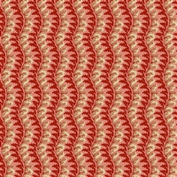 Oak Alley Serpentine Stripe in Red by Di Ford-Hall