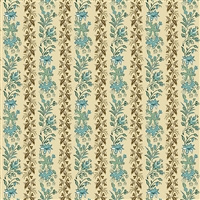 Rochester Tiny Vine Stripe by Di Ford-Hall Teal