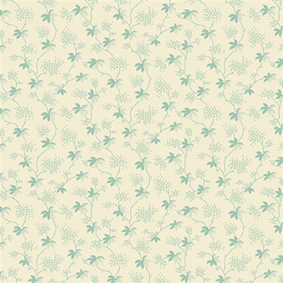 St. Leonard Julie Tropical Leaves in Mint by Max and Louise