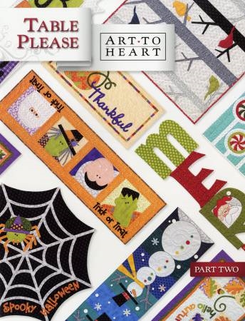 Table Please Part Two by Nancy Halvorsen Thankful Table Runner Kit  and Book Art to Heart