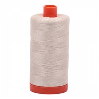 Aurifil Thread: Mako Cotton Thread Solid 50wt 1422yds Light Beige