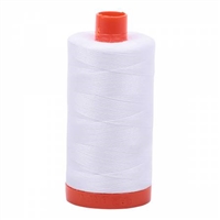Aurifil Thread: Mako Cotton Thread Solid White