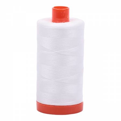 Aurifil Thread: Mako Cotton Thread Natural White