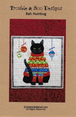 Bah Humbug Christmas Cat Quilt Pattern