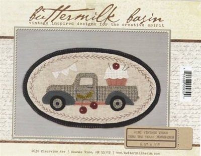 Mini Vintage Truck Thru The Year Quilt Pattern -November