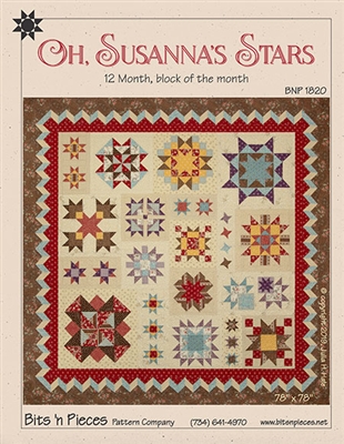 Oh, Susanna's Star Quilt Pattern by Bit's N Pieces