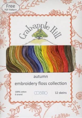 Lecien Crabapple Hill  Autumn 12 Skein Floss Collection
