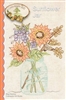 Sunflower Jar Embroidered Quilt Pattern