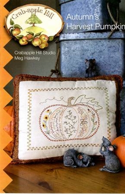Autumn Harvest Embroidered Pillow Pattern