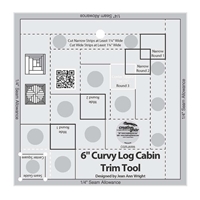 Creative Grids Curvy-6 Log Cabin Trim Tool