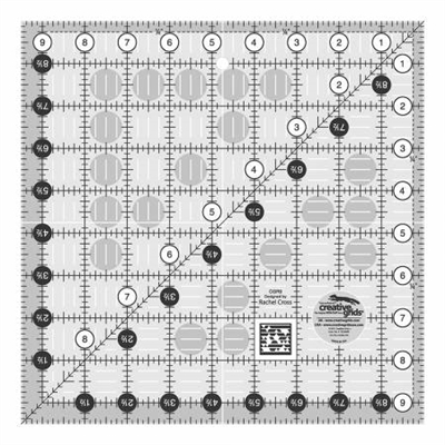 Creative Grids Quilt Ruler 9-1/2in Square # CGR9