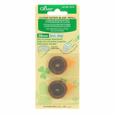 CLOVER 28mm Rotary Cutter Replacement Blade 2 Ct