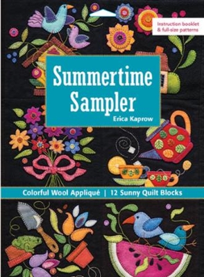 Summertime Sampler Wool Applique Quilt Pattern