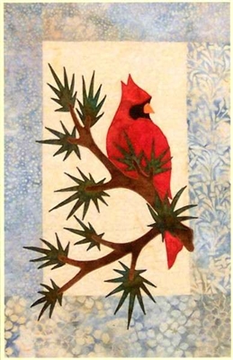 Winter Rest Cardinal Applique Pattern