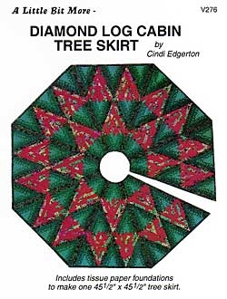 Little Bits Diamond Log Cabin Tree Skirt
