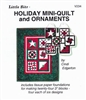 Little Bits Holiday Mini-Quilt and Ornaments  Paper Piecing Pattern