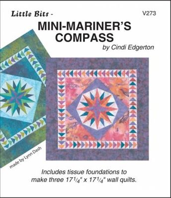 Little Bits Mini Mariner's Compass Paper Piecing Pattern