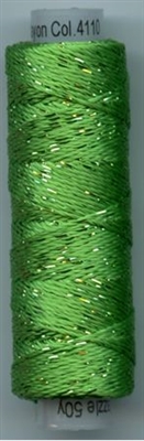 Dazzle 50 Yard Mini Spool of Sue Spargo's Dazzle Thread  CLASSIC GREEN