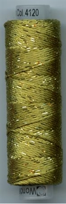 Dazzle 50 Yard Mini Spool of Sue Spargo's Dazzle Thread  GOLDEN OLIVER