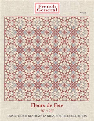 FLEURS DE FETE Quilt Pattern by French General