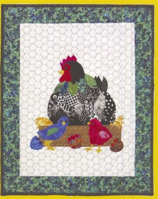Hilda That Radical Rooster Applique Quilt Pattern