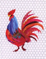 Reginald That Radical Rooster Applique Quilt Pattern