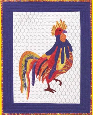 Ricky That Radical Rooster Applique Quilt Pattern