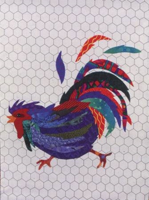 Rowdy That Radical Rooster Applique Quilt Pattern