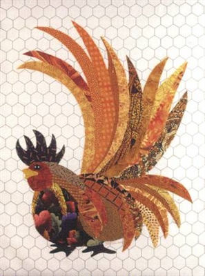 Rupert That Radical Rooster Applique Quilt Pattern