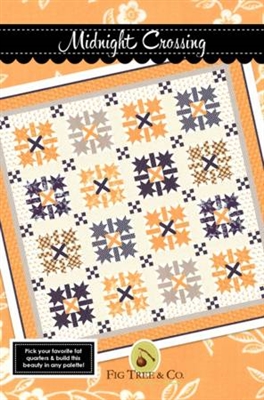 Midnight Crossing Quilt Pattern from Fig Tree Quilts