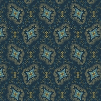 BANNARD HILLS: Diamond Foulard in teal blue  is a beautiful background, blender fabric  designed by Michelle Yeo.