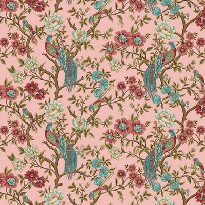 Lille: Glorious Bird Chintz Floral by Michelle Yeo Pink