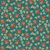 Lille: Floral Leaf -Teal by Michelle Yeo