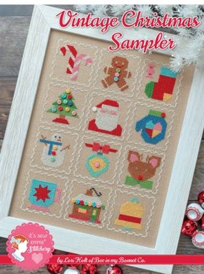Vintage Christmas Sampler Cross Stitch Pattern from Lori Holt