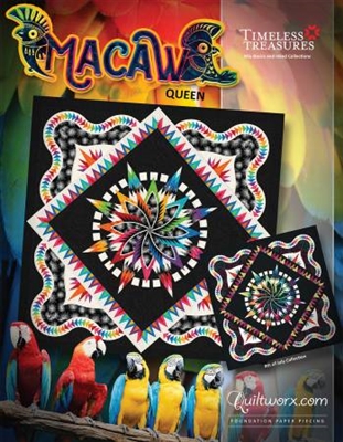 Macaw Queen Quilt Pattern by Judy Niemeyer