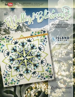 Valley Blossoms Foundation Quilt Pattern by Judy Niemeyer