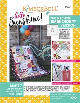 Hello Sunshine Machine Embroidery from Kimberbell