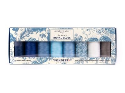Diana's Royal Blues Thread Set by Edyta Sitar of Laundry Basket Quilts