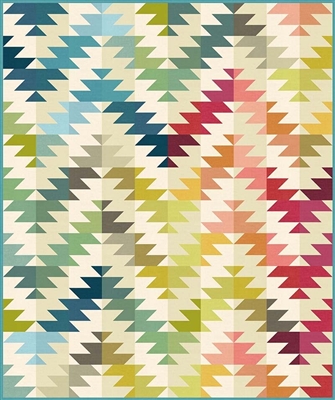 Palm Springs Quilt Pattern by Laundry Basket Quilts