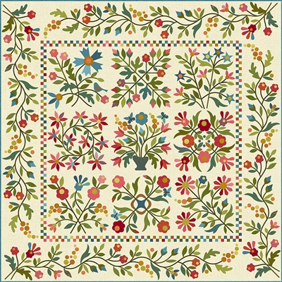 Spring Bouquet Applique Quilt Pattern