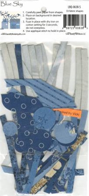 Silhouette Blue Sky for Winter Village Quilt Pattern