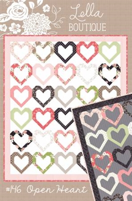 Open Heart  Quilt Pattern by Lella Boutique