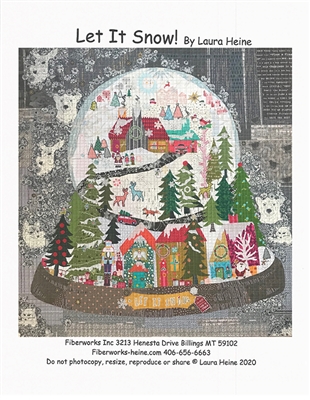 Let It Snow Collage Quilt Pattern by Laura Heine