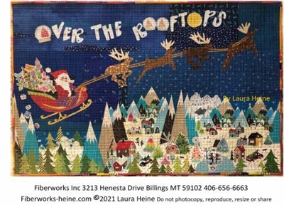 OVER THE ROOFTOPS Collage Quilt Pattern by Laura Heine