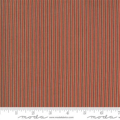 Ladies Legacy:  Samuels Patchwork Stripe in Cooper Red by Barbara Brackman